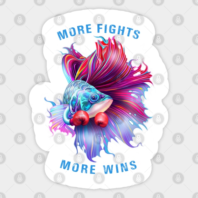 more fights Sticker by ADAMLAWLESS